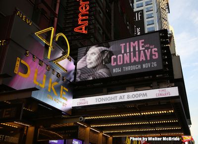 Theatre Marquee for 'Time and the Conways' starring Elizabeth McGovern Photo