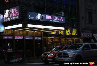 Theatre Marquee for 'Time and the Conways' starring Elizabeth McGovern Photo