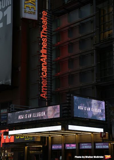 Theatre Marquee for 'Time and the Conways' starring Elizabeth McGovern Photo