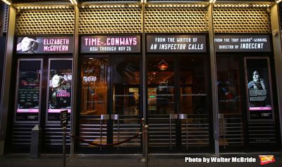 Theatre Marquee for 'Time and the Conways' starring Elizabeth McGovern Photo