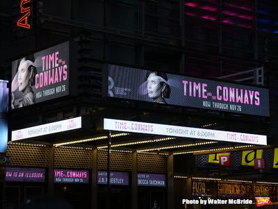 Theatre Marquee for 'Time and the Conways' starring Elizabeth McGovern Photo