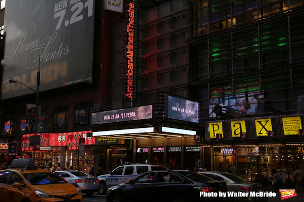 Theatre Marquee for 'Time and the Conways' starring Elizabeth McGovern at 