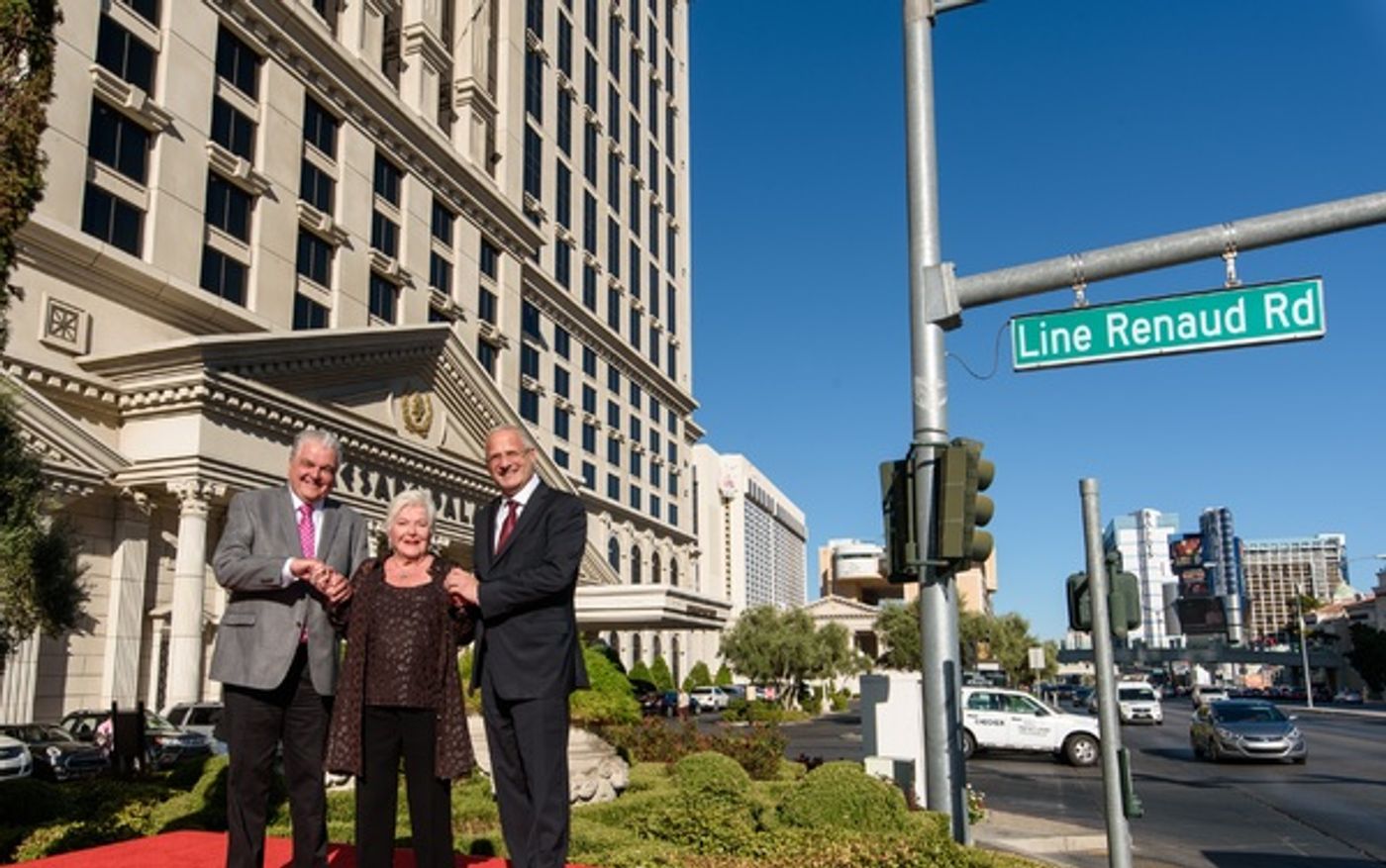 Photo Flash: Caesars Palace Las Vegas Honors French Singer & Actress Line Renaud with Street Sign Photo Flash: Caesars Palace Las Vegas Honors French Singer & Actress Line Renaud with Street Sign Image