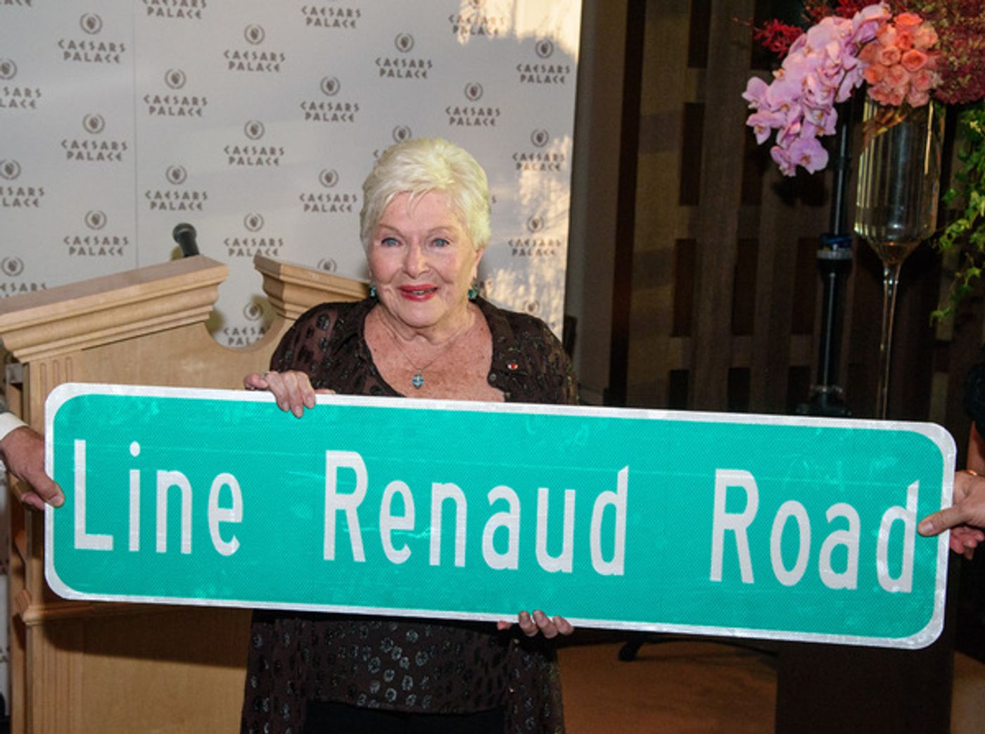 Photo Flash: Caesars Palace Las Vegas Honors French Singer & Actress Line Renaud with Street Sign Photo Flash: Caesars Palace Las Vegas Honors French Singer & Actress Line Renaud with Street Sign Image
