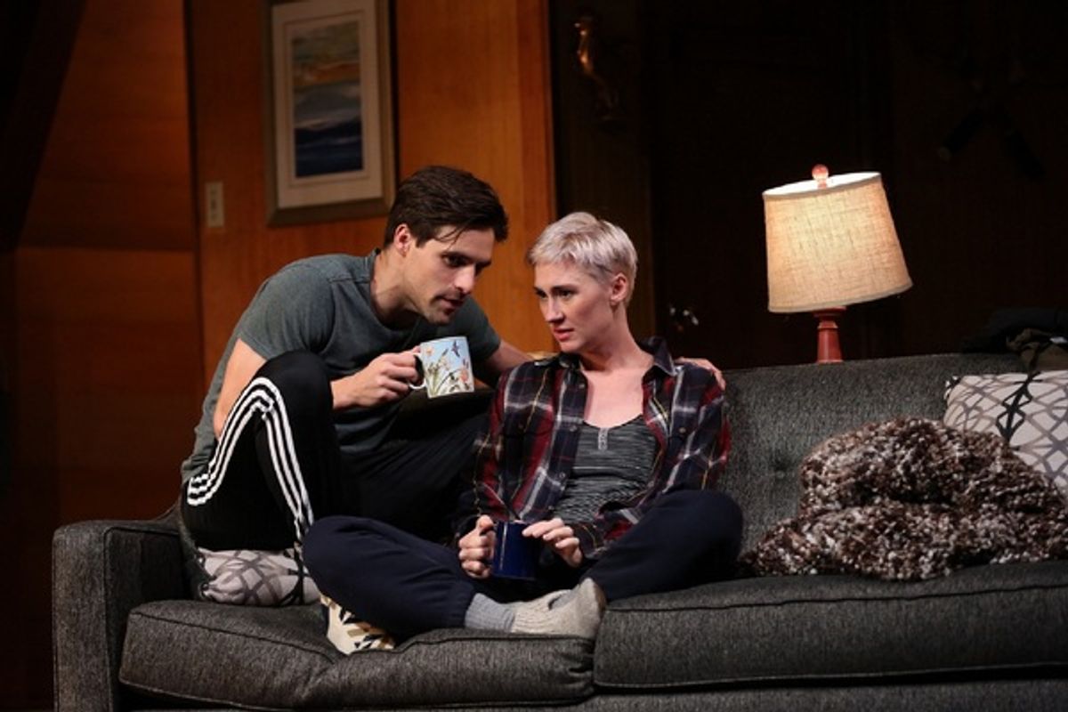 L-R: Chris Ghaffari and Jessica Love in Laura Easonâ€™s â€"Sex with Strangers,â€ directed by Katherine M. Carter, at Westport Country Playhouse, now playing through October 14. (203) 227-4177.  www.westportplayhouse.org   Photo by Carol Rosegg   at 