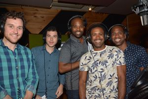 Rob Marnell, Todd Piskin, Melvin Tunstall, Alan Wiggans and Dashaun Young Photo