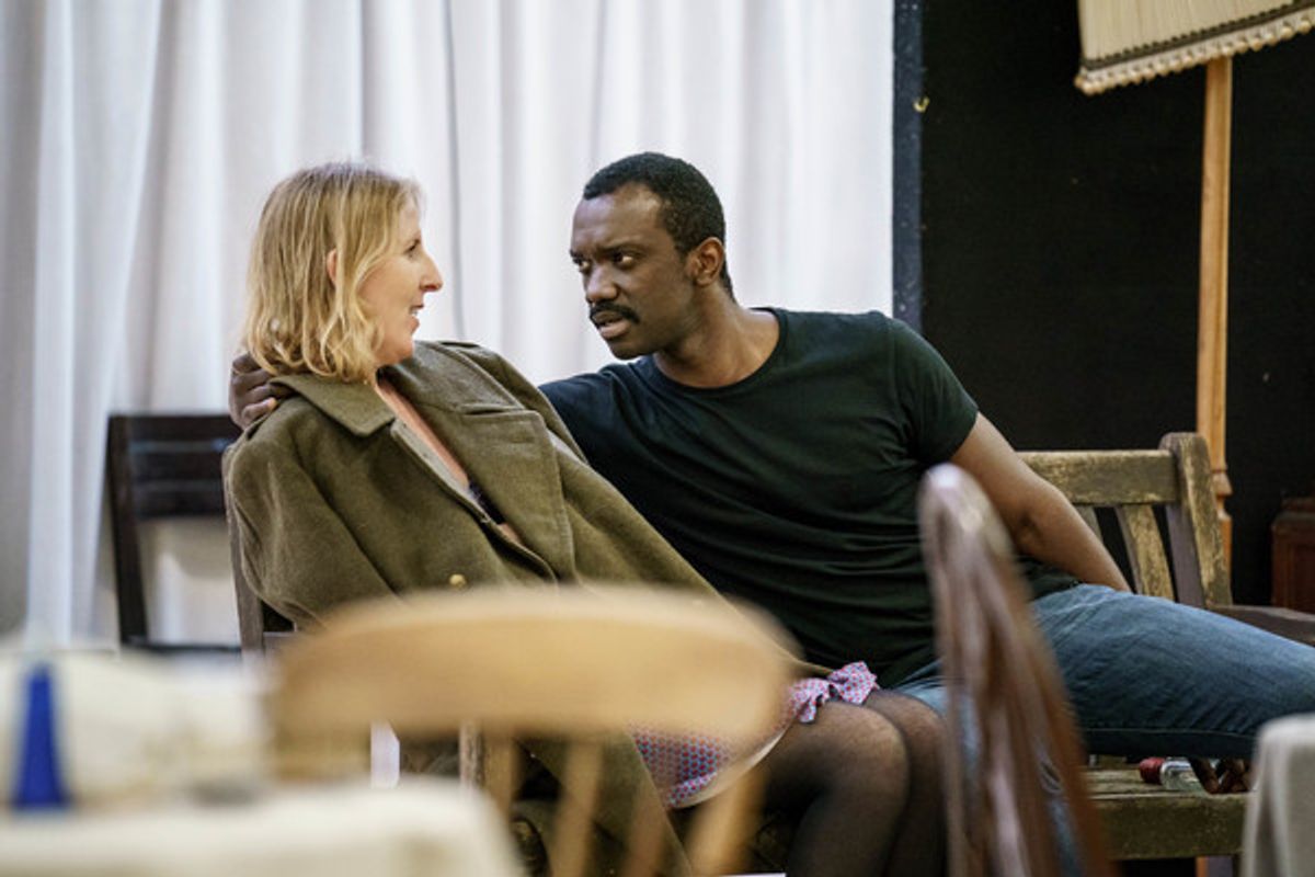 Fenella Woolgar and Daon Broni at 