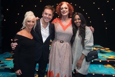 Debbie McGee, Brian Conley, Craig Revel Horwood, and Alexandra Burke Photo