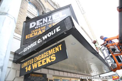 Theatre Marquee installation for Denzel Washington starring in  in 'Eugene O'Neill's  Photo