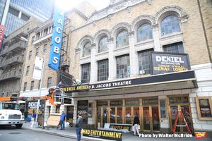 Theatre Marquee installation for Denzel Washington starring in in 'Eugene O'Neill's The Iceman Cometh' at the Bernard B. Jacobs Theatre on October 3, 2017 in New York City. @ BroadwayWorld Theatre Marquee installation for Denzel Washington starring in in 'Eugene O'Neill's Photo