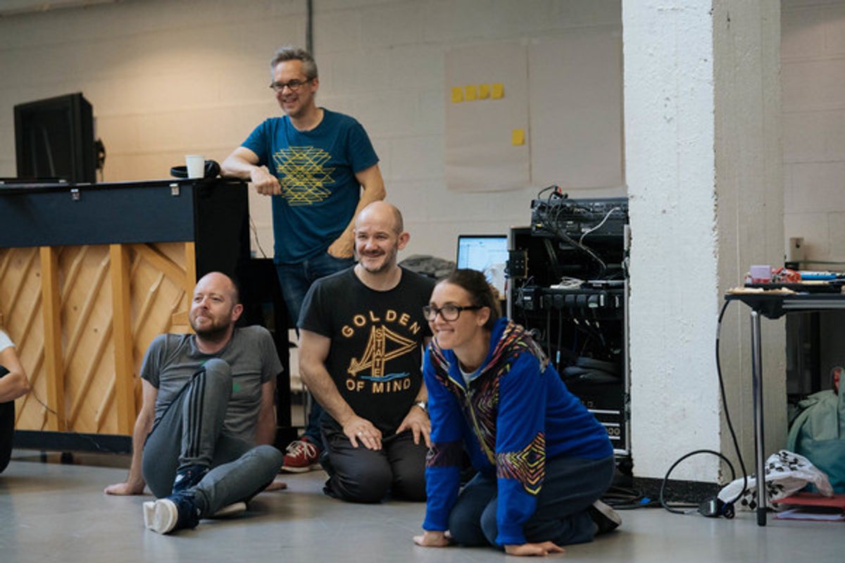 John Tiffany, Martin Lowe, Steven Hoggett, Delphine Gaborit at 