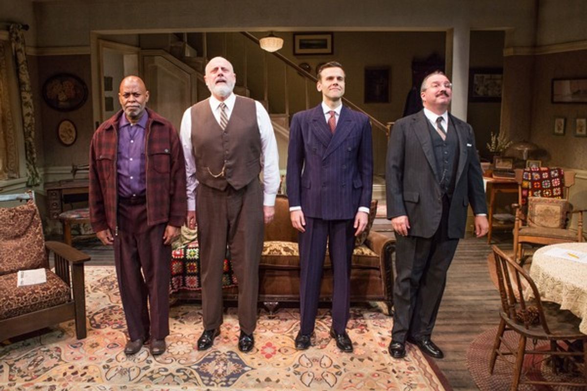 Marvin Bell,  Douglas Rees, Aaron Gaines and Buzz Roddy at 