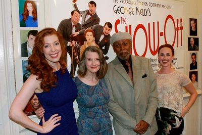 Elise Hudson, Annette O'Toole, Marvin Bell, and Emma Orelove
 Photo