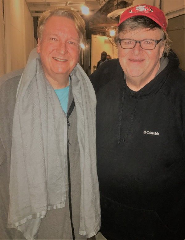 Dr. Anton Anderssen and Michael Moore Photo