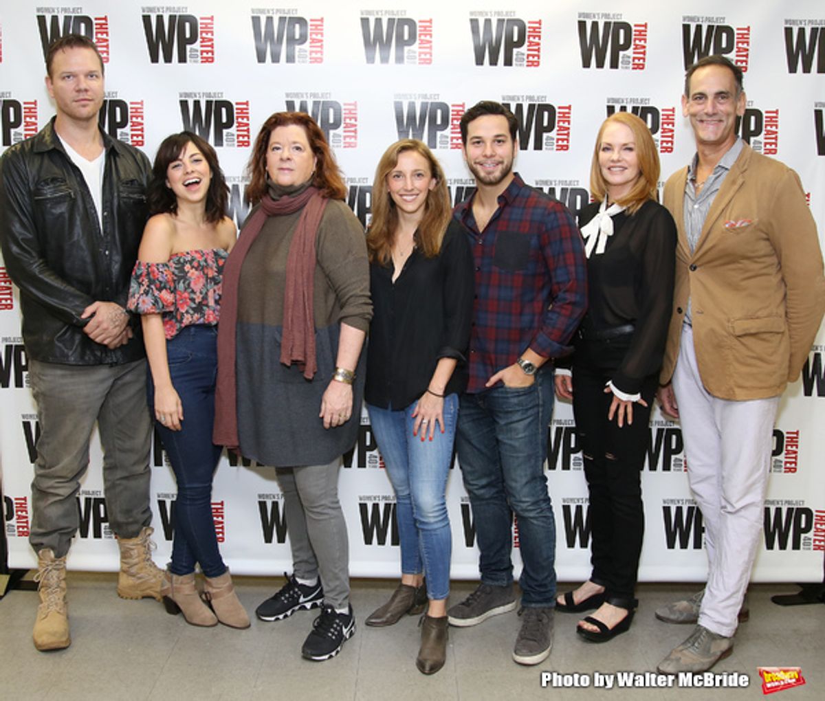 Jim Parrack, Krysta Rodriguez, Theresa Rebeck, Adrienne Campbell, Skylar Astin, Marg Helgenberger and Damian Young at 