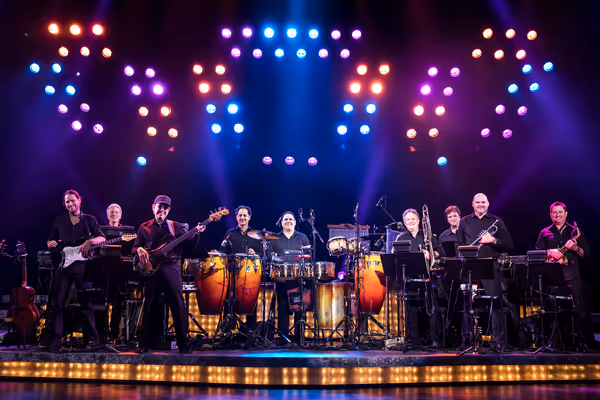 ON YOUR FEET! Band featuring members of the Miami Sound Machine: Clay Ostwald (Music  Photo