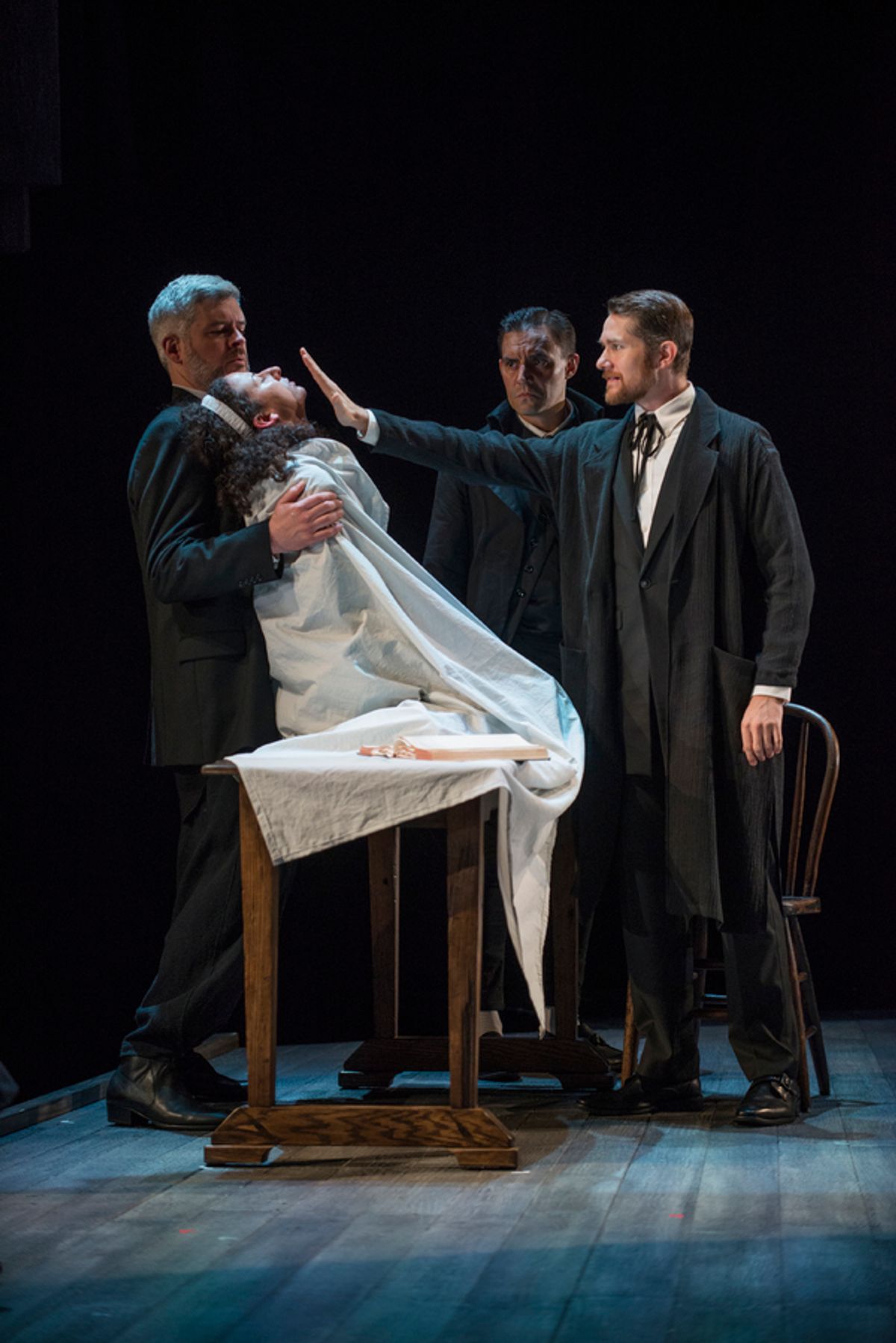 The cast of THE CRUCIBLE at Steppenwolf Theatre Company at 