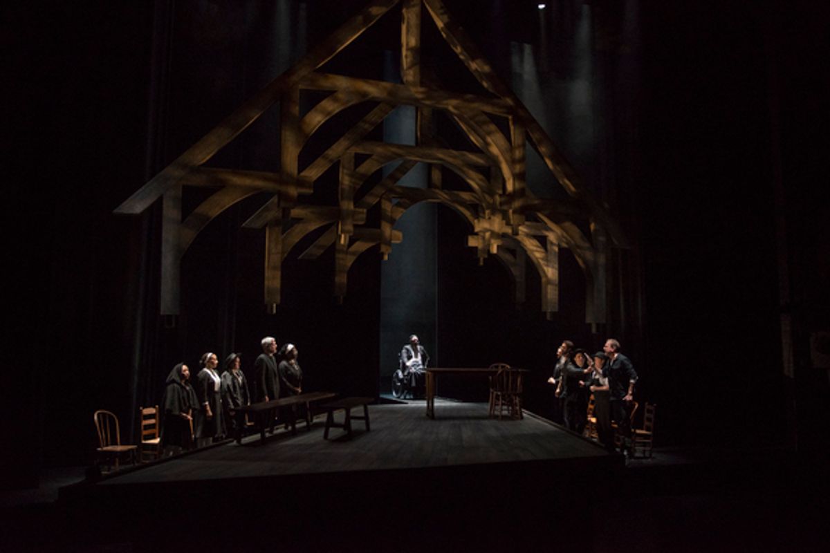 The cast of THE CRUCIBLE at Steppenwolf Theatre Company at 