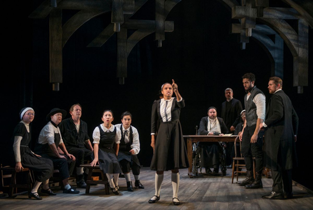 The cast of THE CRUCIBLE at Steppenwolf Theatre Company at 