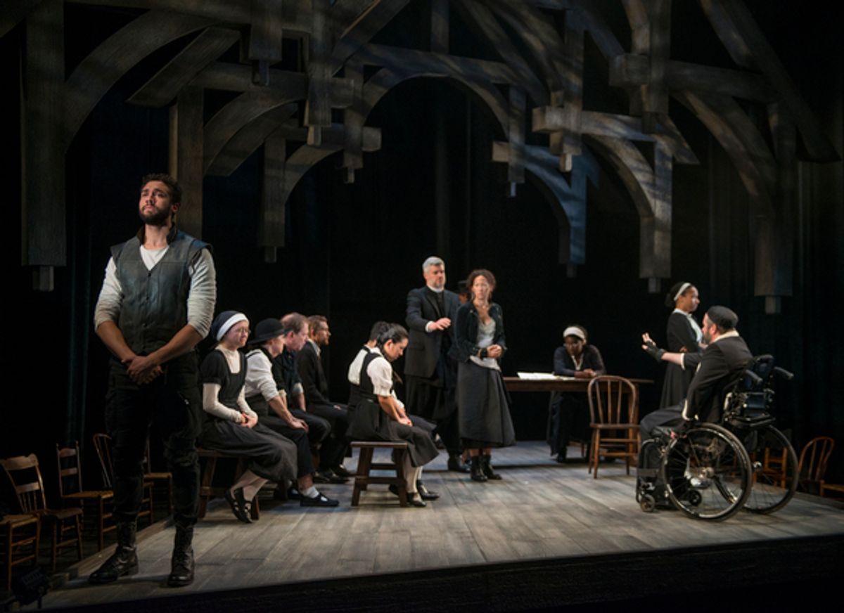The cast of THE CRUCIBLE at Steppenwolf Theatre Company at 