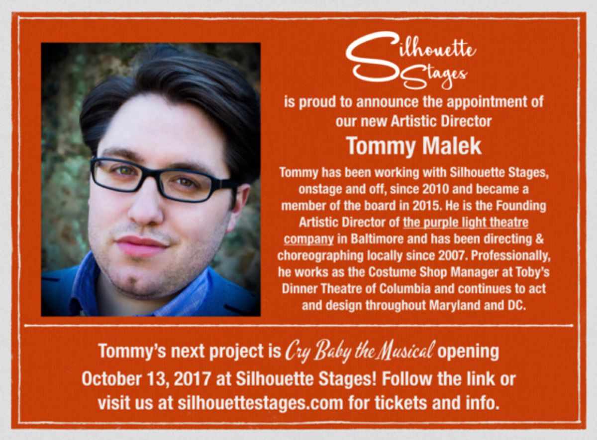 Silhouette Stages announces the appointment of its first Artistic Director, Tommy Malek. at 