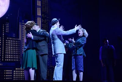 Leslie Kritzer, Michael McGrath, Michael Mastro and Laura Bell Bundy Photo