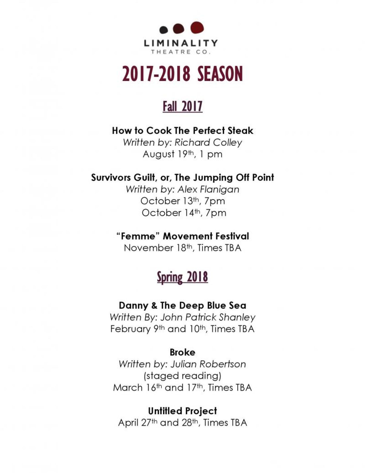 Interview: Liminality Theatre Company's Avery Sedlacek of SURVIVOR'S GUILT  Image