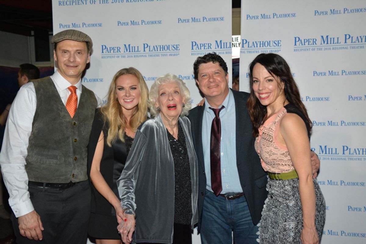 Michael Mastro, Laura Bell Bundy, Joyce Randolph, Michael McGrath and Leslie Kritzer at 