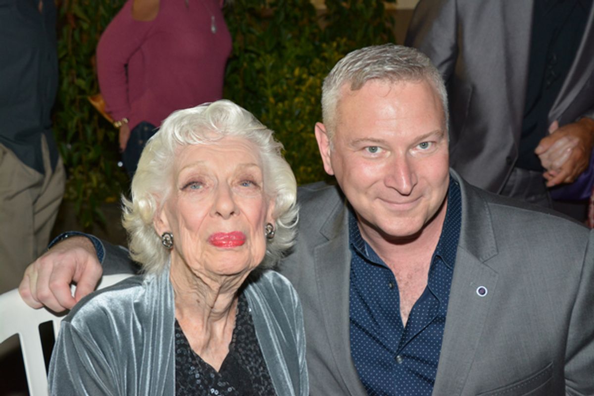 Joyce Randolph and Jeffrey Finn at 