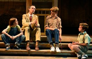 Scout: Carly Williams, Atticus Finch: Lewis D. Wheeler, Jem: Nathaniel Oaks & Dill: G Photo