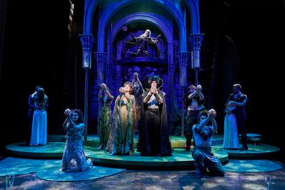 Titania (actor, Jillian Kates*) and Oberon (actor, Nick Steen*) reign together again  Photo