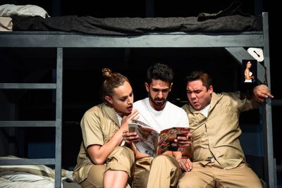 Evie Riojas, Aaron Sanchez and Kyle Encinas Photo