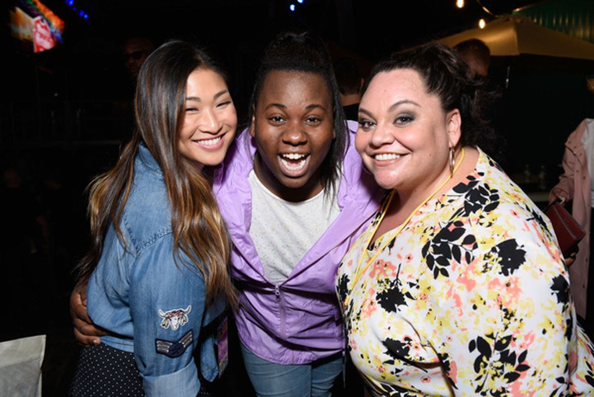 Jenna Ushkowitz, Alex Newell and Keale Settle at 