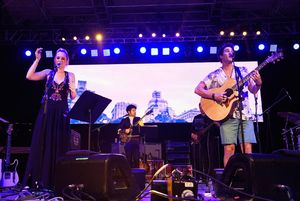 Ingrid Michaelson and Darren Criss @ BroadwayWorld Ingrid Michaelson and Darren Criss Photo