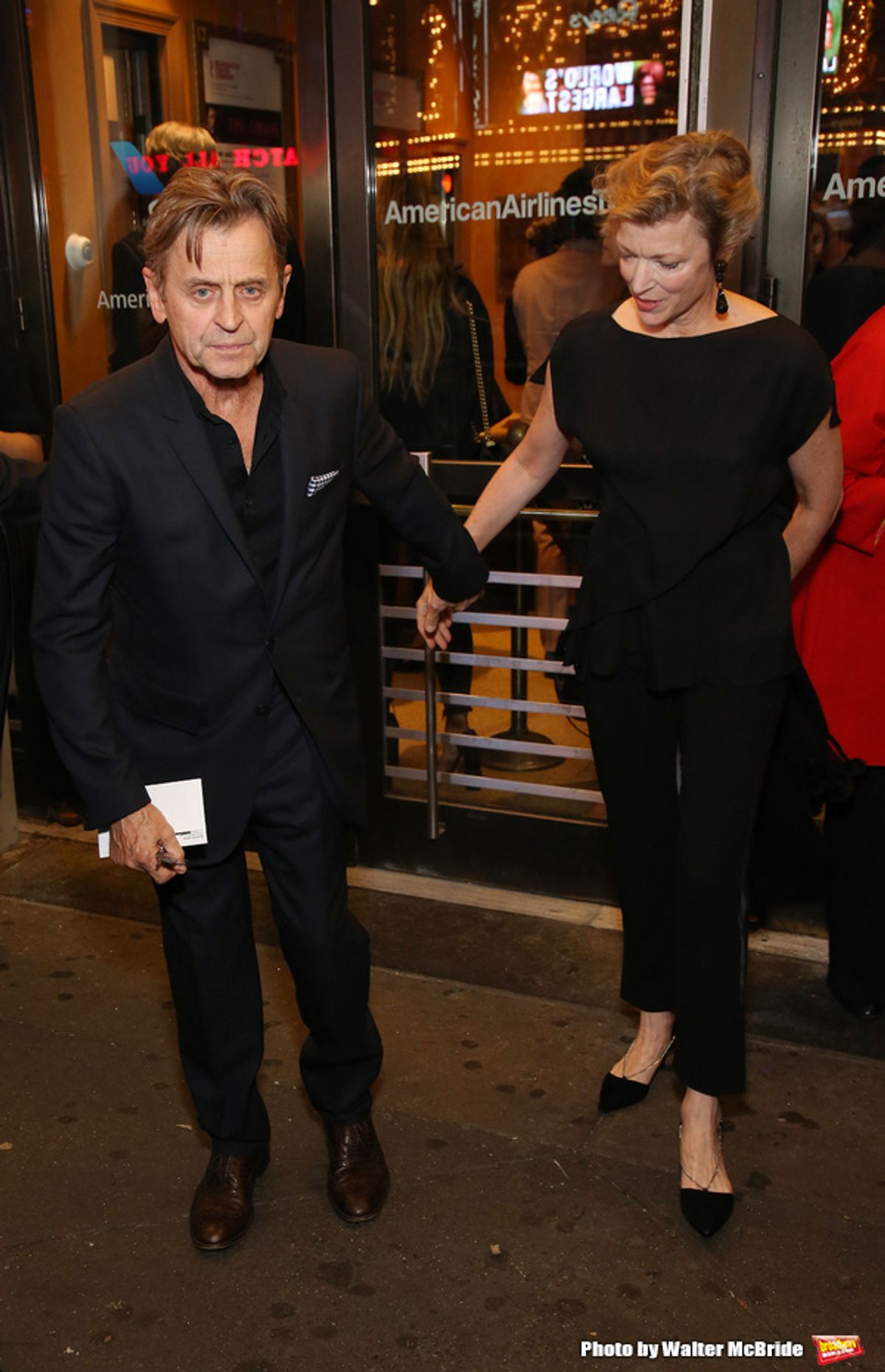 Mikhail Baryshnikov and Lisa Rinehart at 