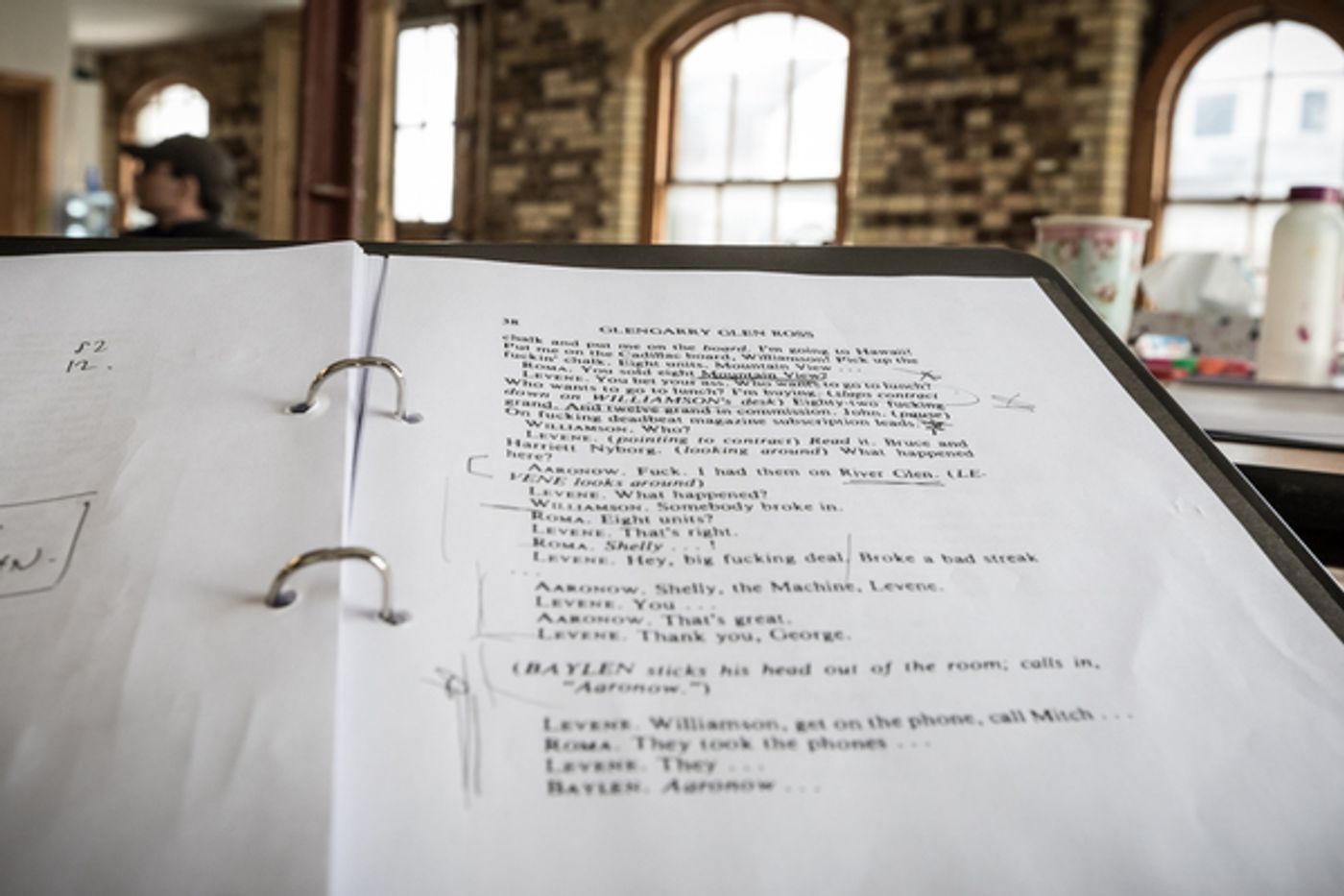 Photo Flash: In Rehearsals with Christian Slater, Robert Glenister, and More in GLENGARRY GLEN ROSS  Image