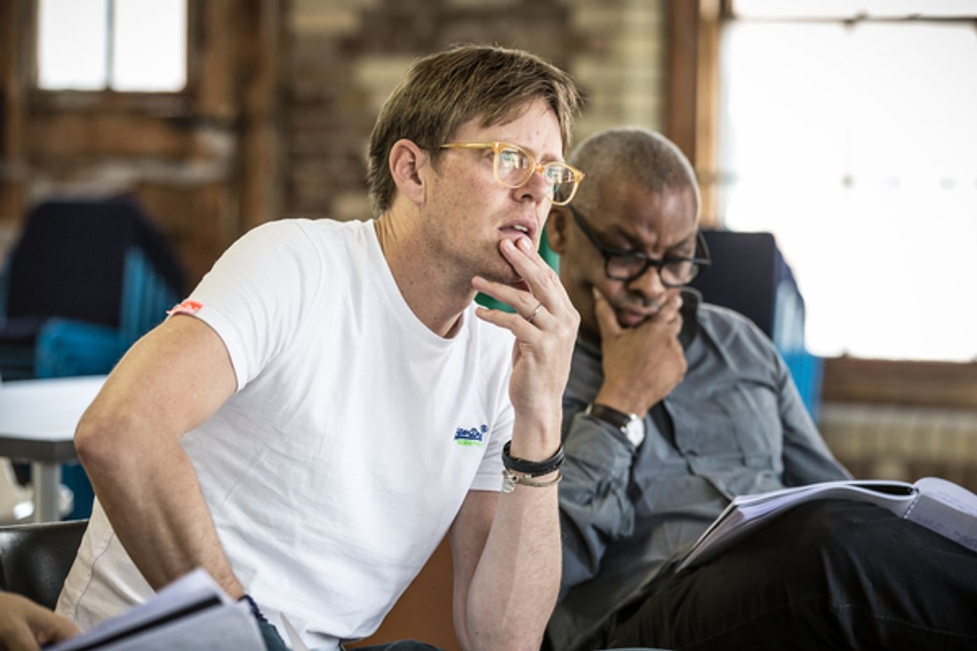 Photo Flash: In Rehearsals with Christian Slater, Robert Glenister, and More in GLENGARRY GLEN ROSS  Image