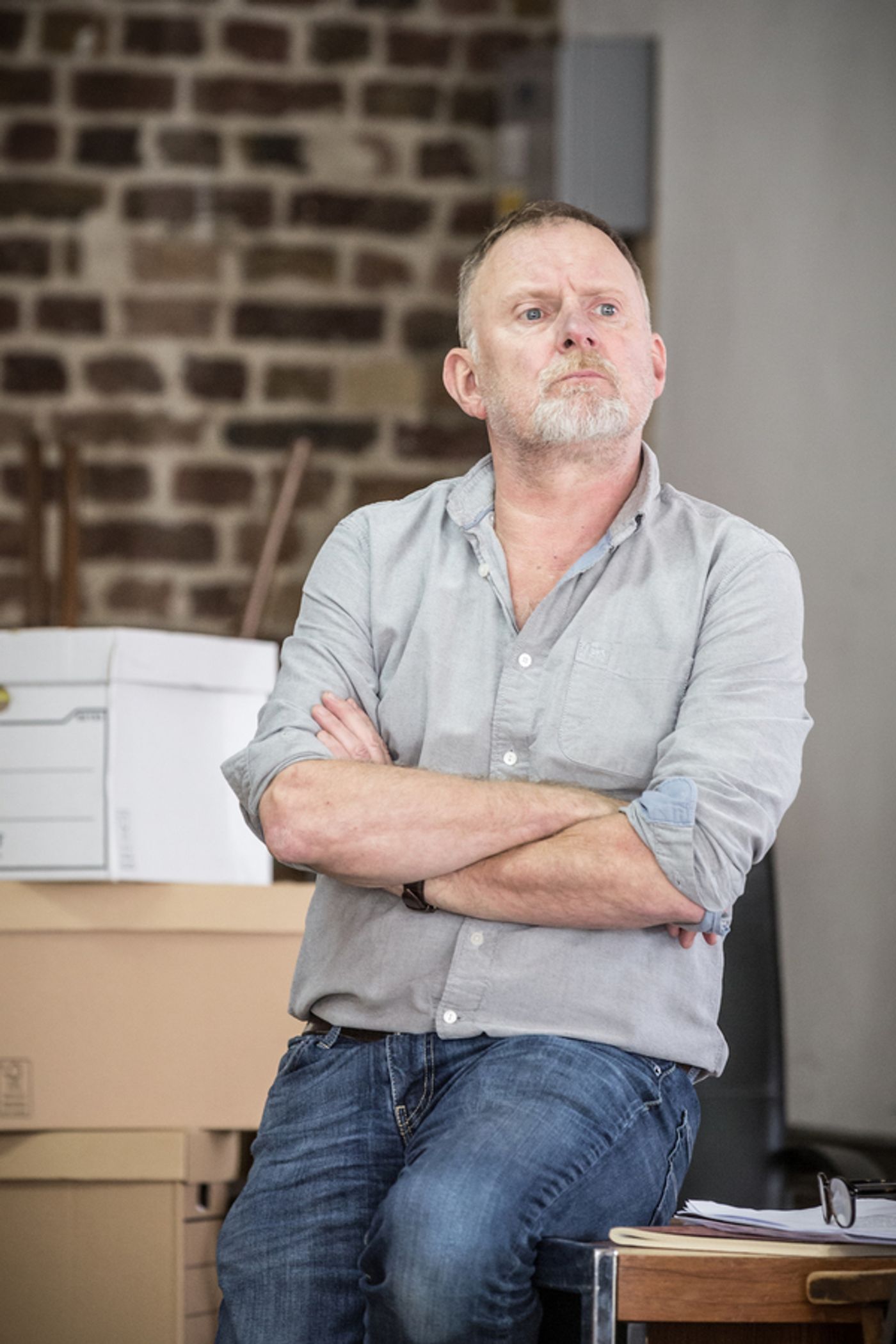 Photo Flash: In Rehearsals with Christian Slater, Robert Glenister, and More in GLENGARRY GLEN ROSS  Image