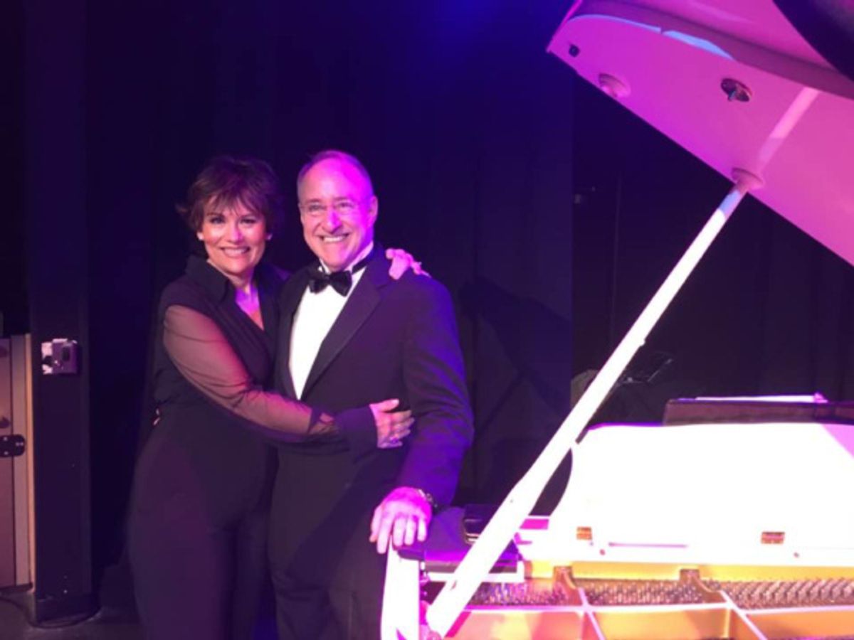 Valerie Lemon with  Phil Hall at 