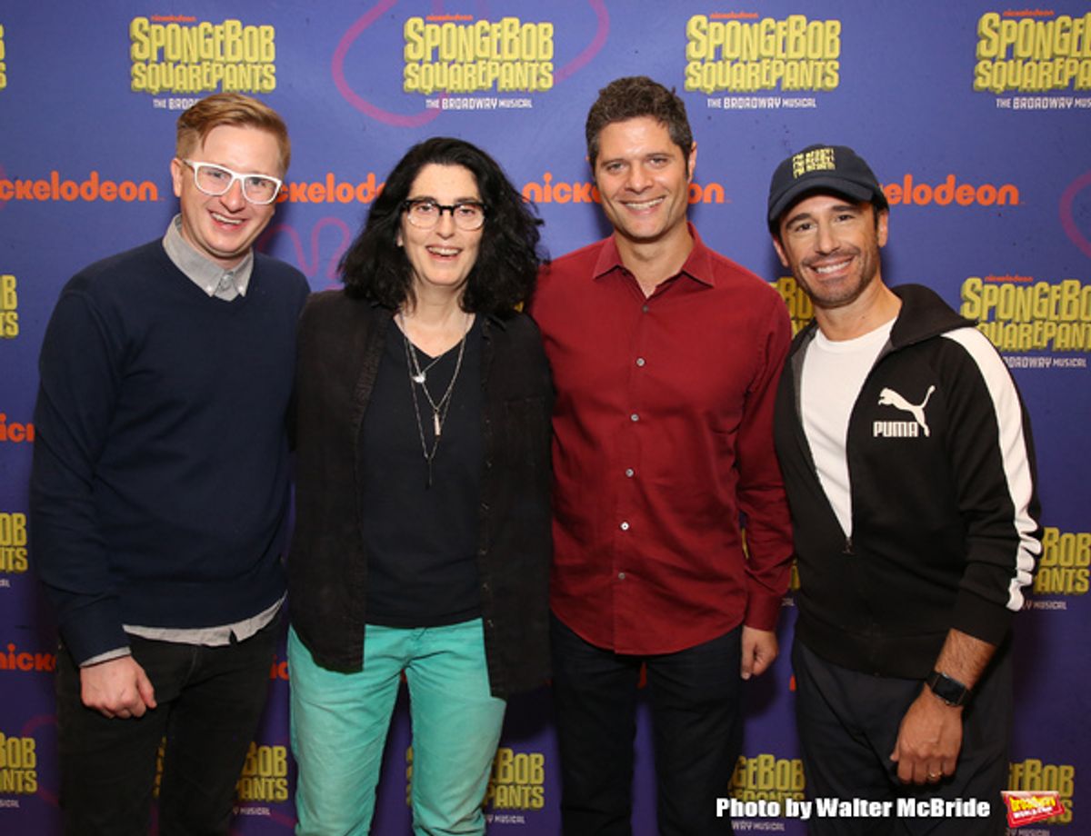 Kyle Jarrow, Tina Landau, Tom Kitt and Christopher Gattelli at 