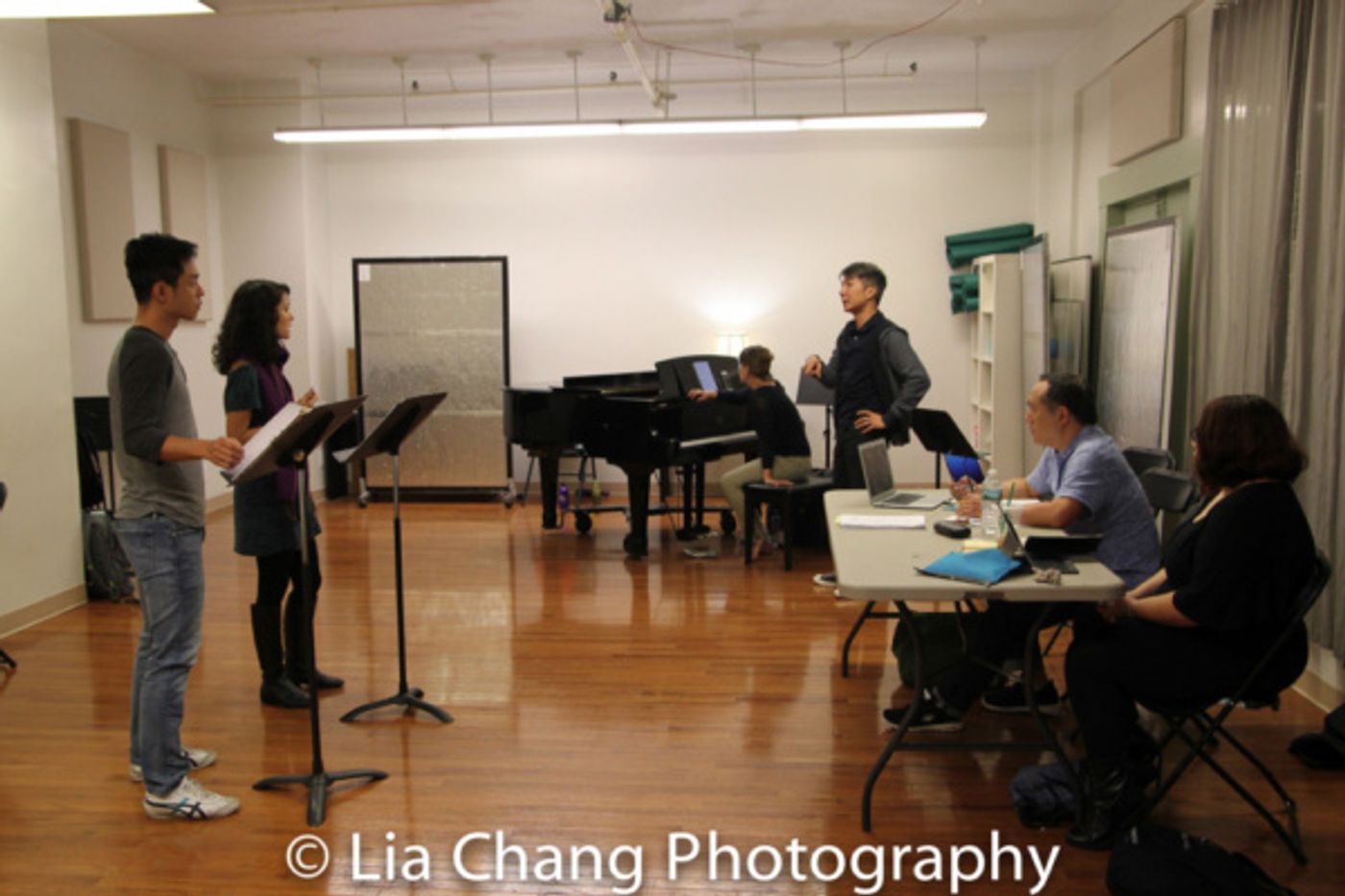 Photo Flash: PHANTOM OF THE OPERA Star Ali Ewoldt and Jonny Lee, Jr. Rehearse Jason Ma's GOLD MOUNTAIN Photo Flash: PHANTOM OF THE OPERA Star Ali Ewoldt and Jonny Lee, Jr. Rehearse Jason Ma's GOLD MOUNTAIN Image