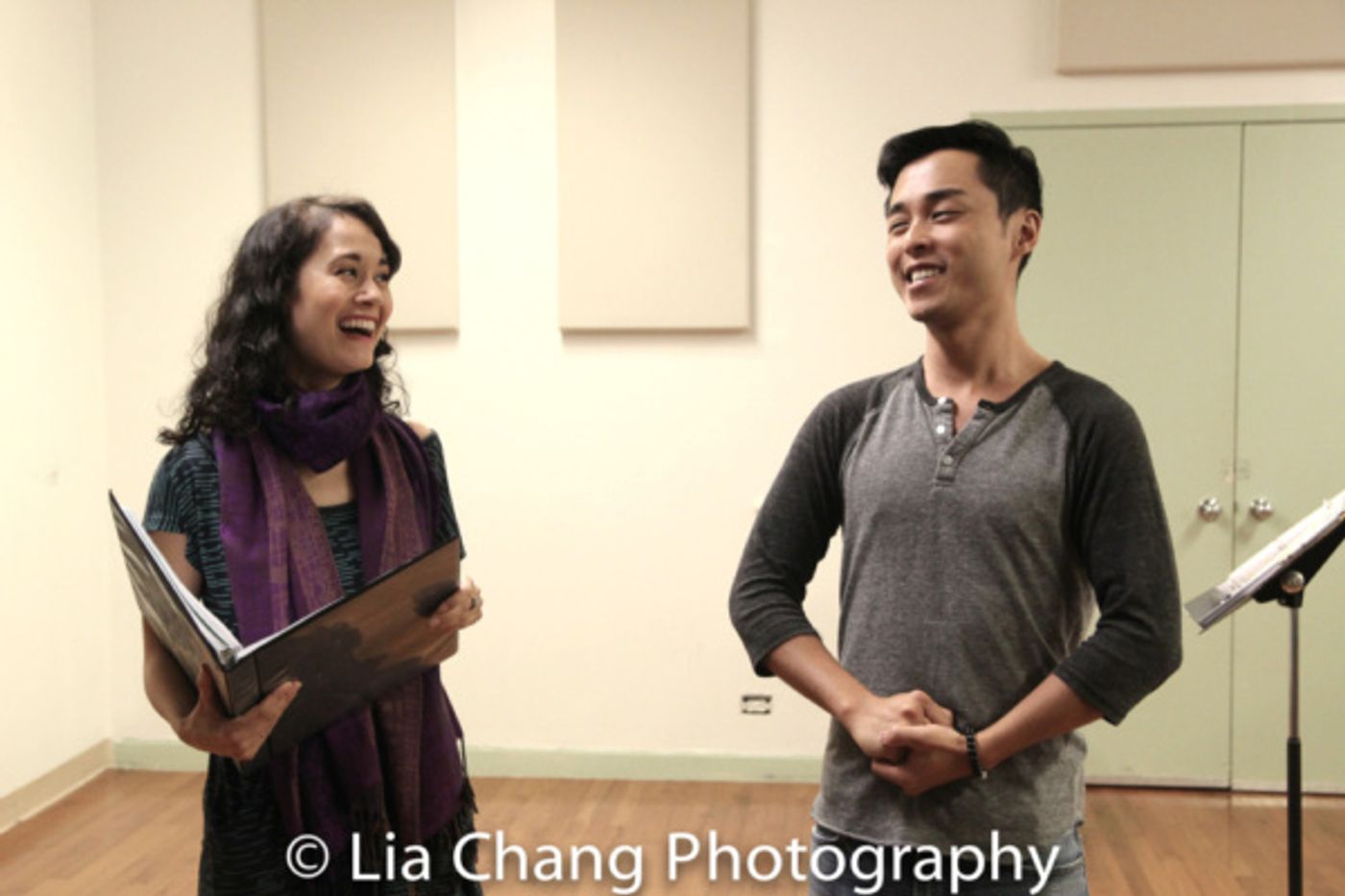 Photo Flash: PHANTOM OF THE OPERA Star Ali Ewoldt and Jonny Lee, Jr. Rehearse Jason Ma's GOLD MOUNTAIN Photo Flash: PHANTOM OF THE OPERA Star Ali Ewoldt and Jonny Lee, Jr. Rehearse Jason Ma's GOLD MOUNTAIN Image