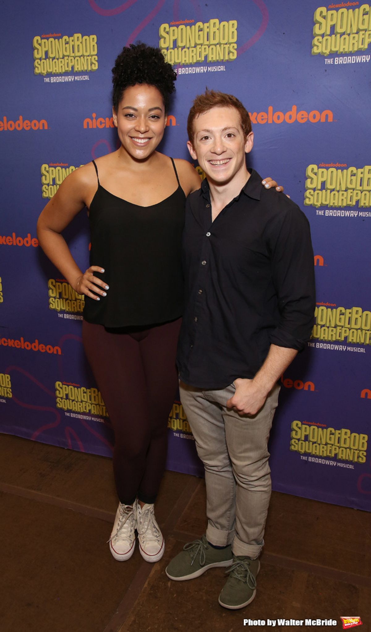 Lilli Cooper and Ethan Slater at 