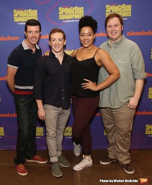 Gavin Lee, Ethan Slater, Lilli Cooper and Danny Skinner  Photo