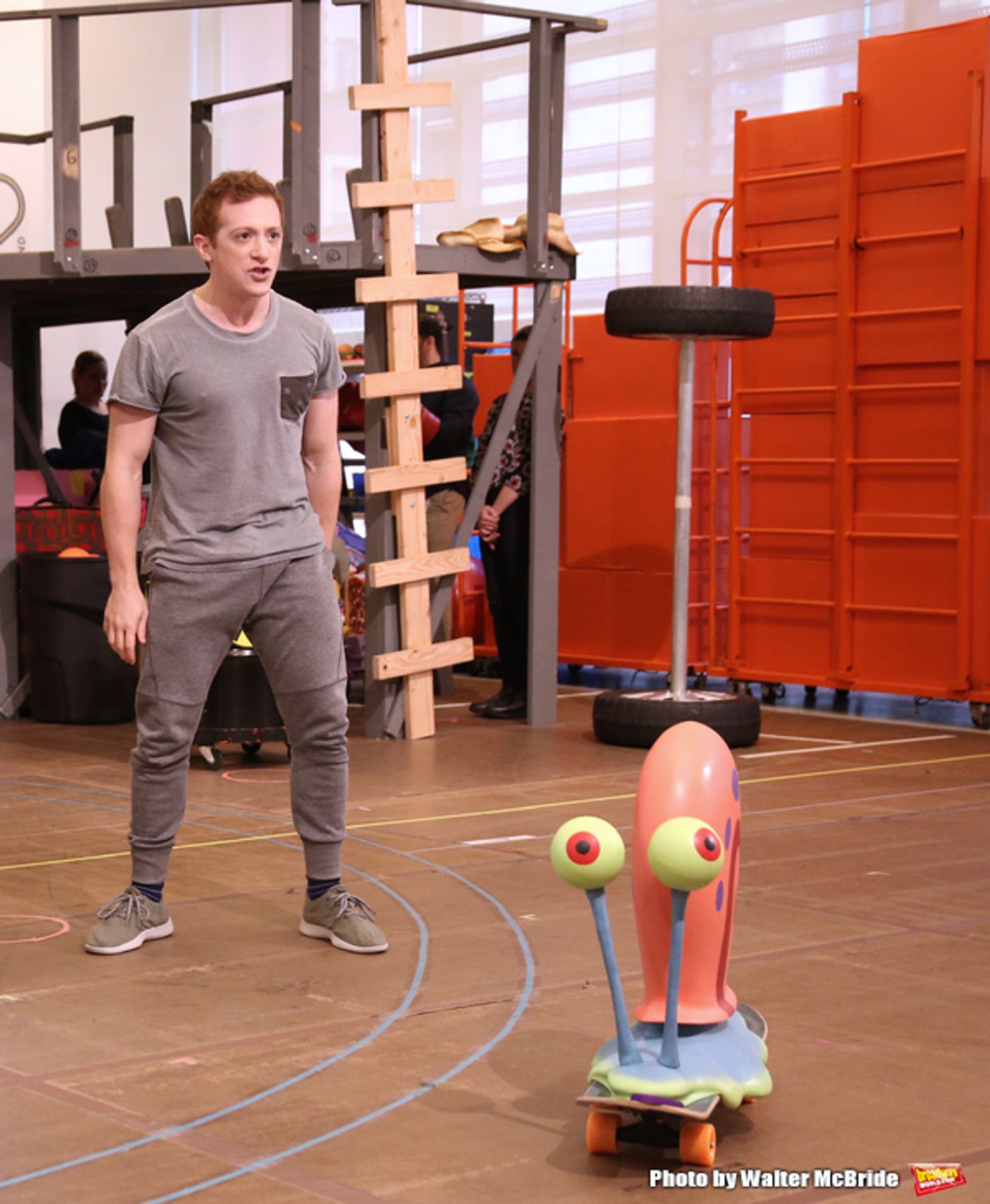 Photo Coverage: Squidward & Sandy & Patrick & More! Go Inside Rehearsals for SPONGEBOB SQUAREPANTS!  Image