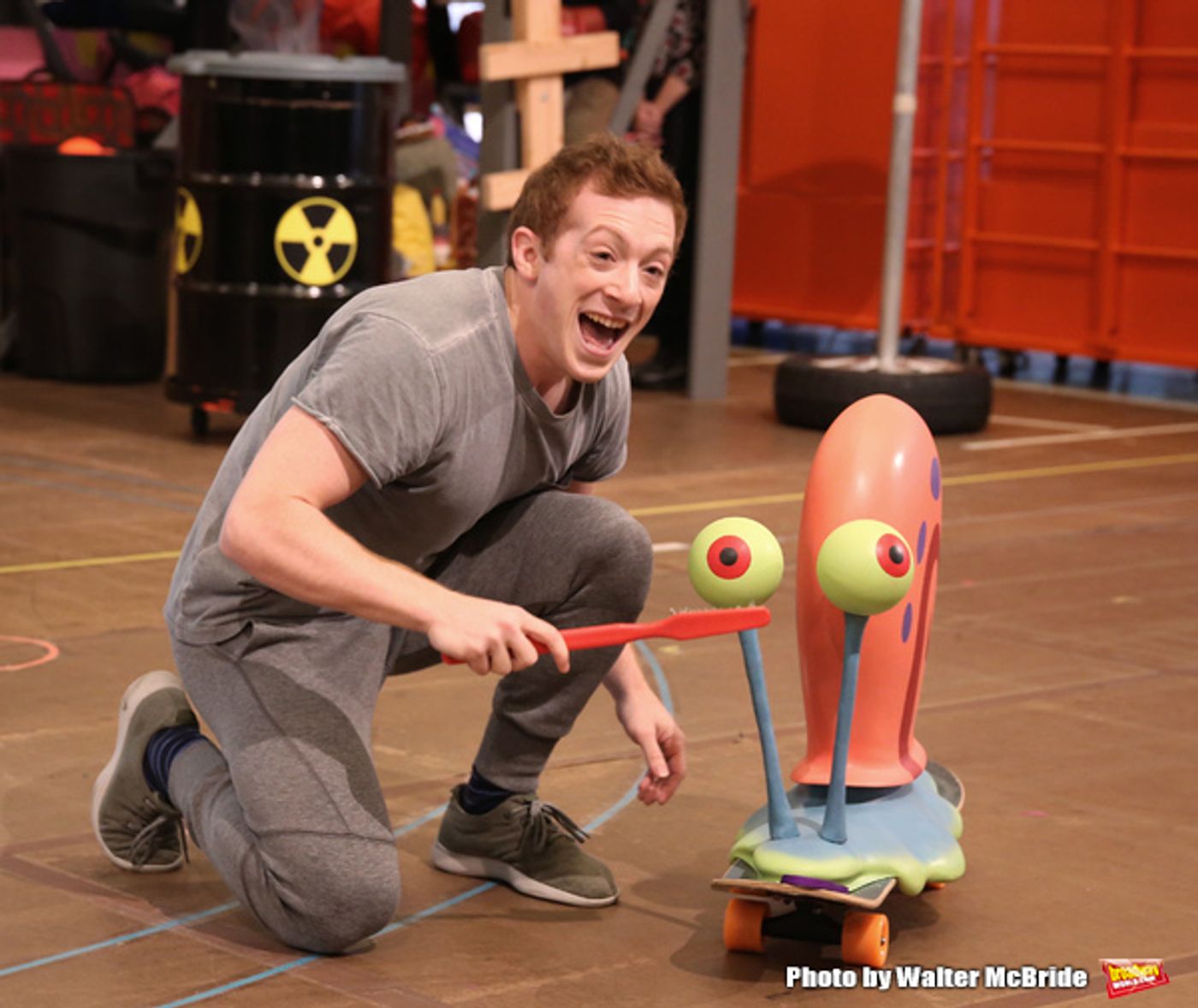 Photo Coverage: Squidward & Sandy & Patrick & More! Go Inside Rehearsals for SPONGEBOB SQUAREPANTS!  Image
