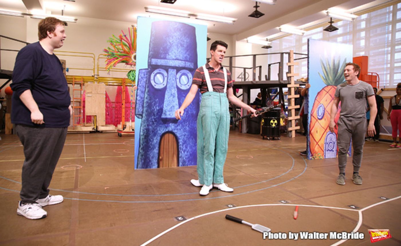 Photo Coverage: Squidward & Sandy & Patrick & More! Go Inside Rehearsals for SPONGEBOB SQUAREPANTS!  Image