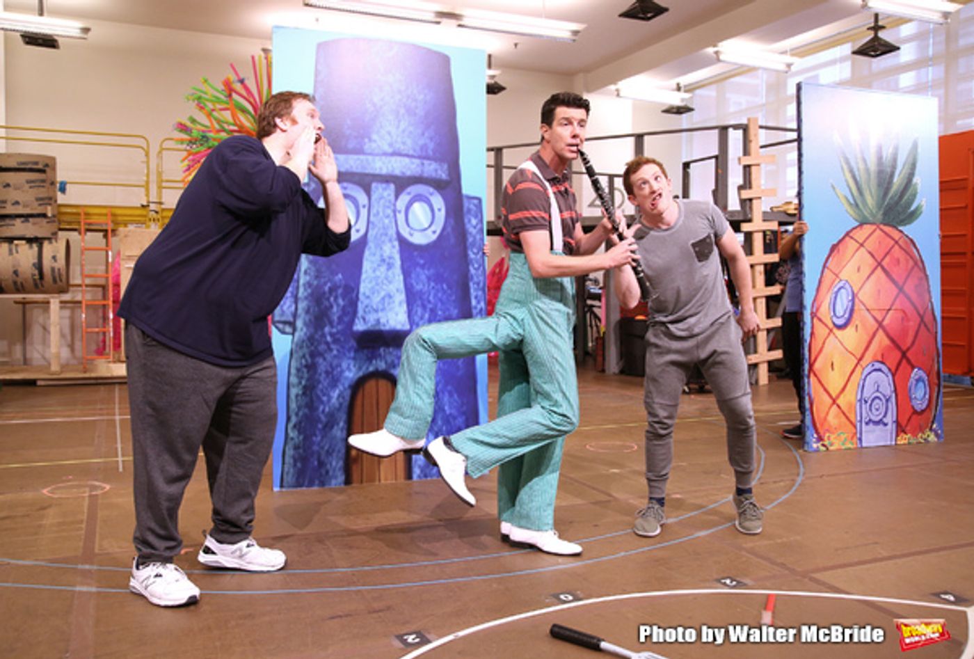 Photo Coverage: Squidward & Sandy & Patrick & More! Go Inside Rehearsals for SPONGEBOB SQUAREPANTS!  Image