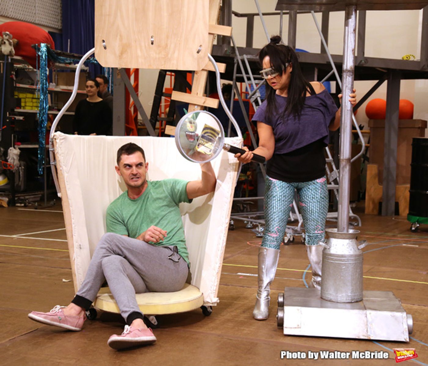 Photo Coverage: Squidward & Sandy & Patrick & More! Go Inside Rehearsals for SPONGEBOB SQUAREPANTS!  Image