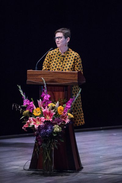 Director and teacher Jessica Thebus, close friend of Martha's, daughter of acclaimed  Photo